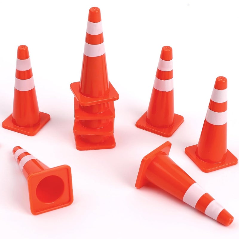 GUSDYIT 30 Pcs Mini Traffic Cones, 1.8 inch Plastic Small Cones for Micro Road Signs Training Party Sports Early Educational - Image 4
